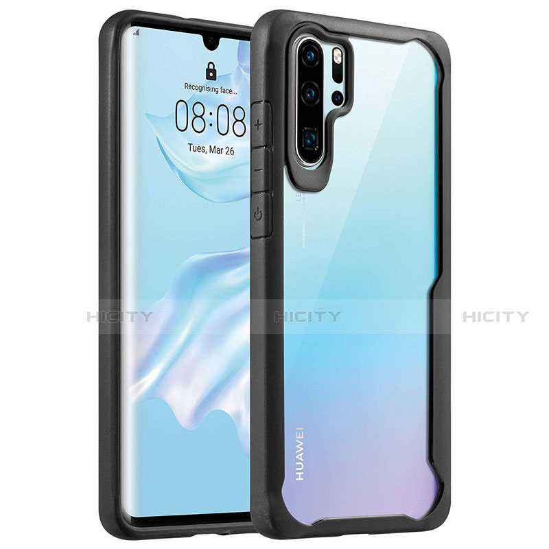 Carcasa Bumper Funda Silicona Transparente Espejo Z02 para Huawei P30 Pro New Edition Negro