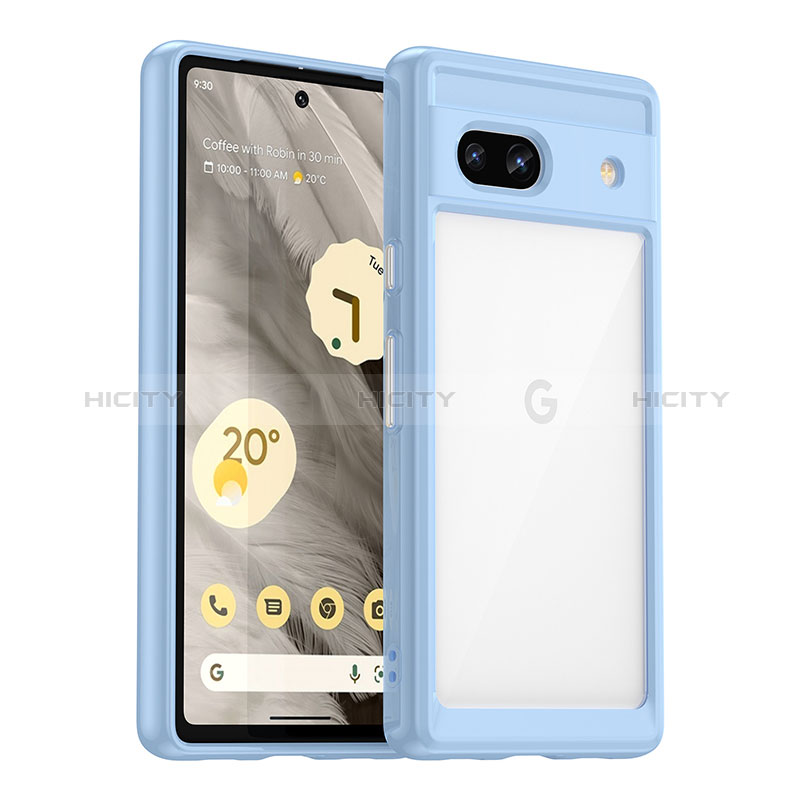 Carcasa Bumper Funda Silicona Transparente J01S para Google Pixel 7a 5G