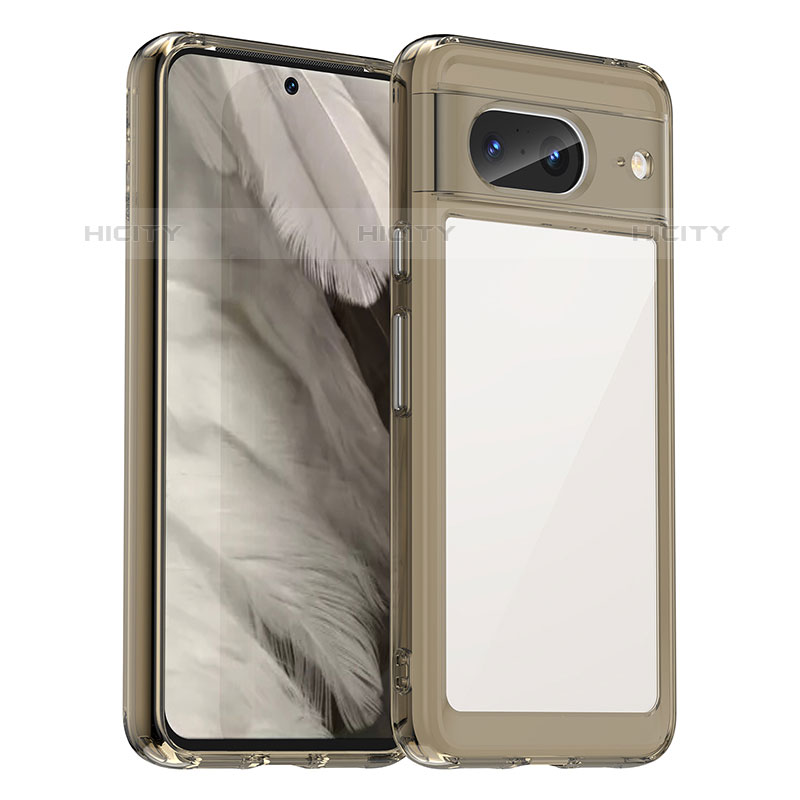 Carcasa Bumper Funda Silicona Transparente J01S para Google Pixel 8 5G Gris