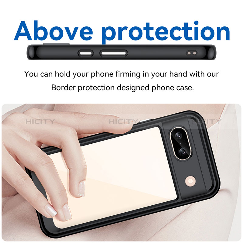 Carcasa Bumper Funda Silicona Transparente J01S para Google Pixel 8a 5G