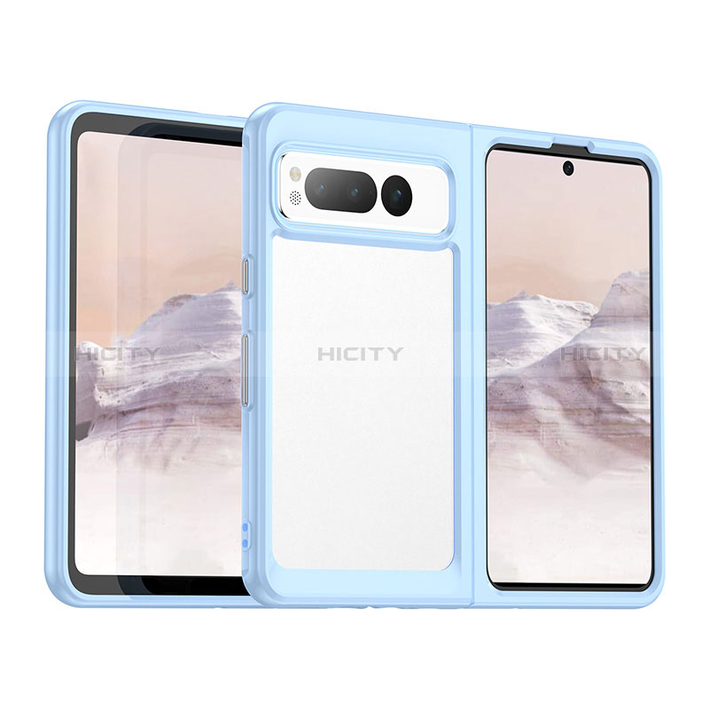 Carcasa Bumper Funda Silicona Transparente J01S para Google Pixel Fold 5G