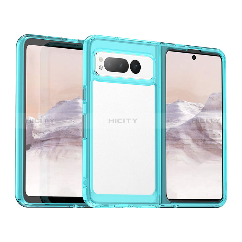 Carcasa Bumper Funda Silicona Transparente J01S para Google Pixel Fold 5G