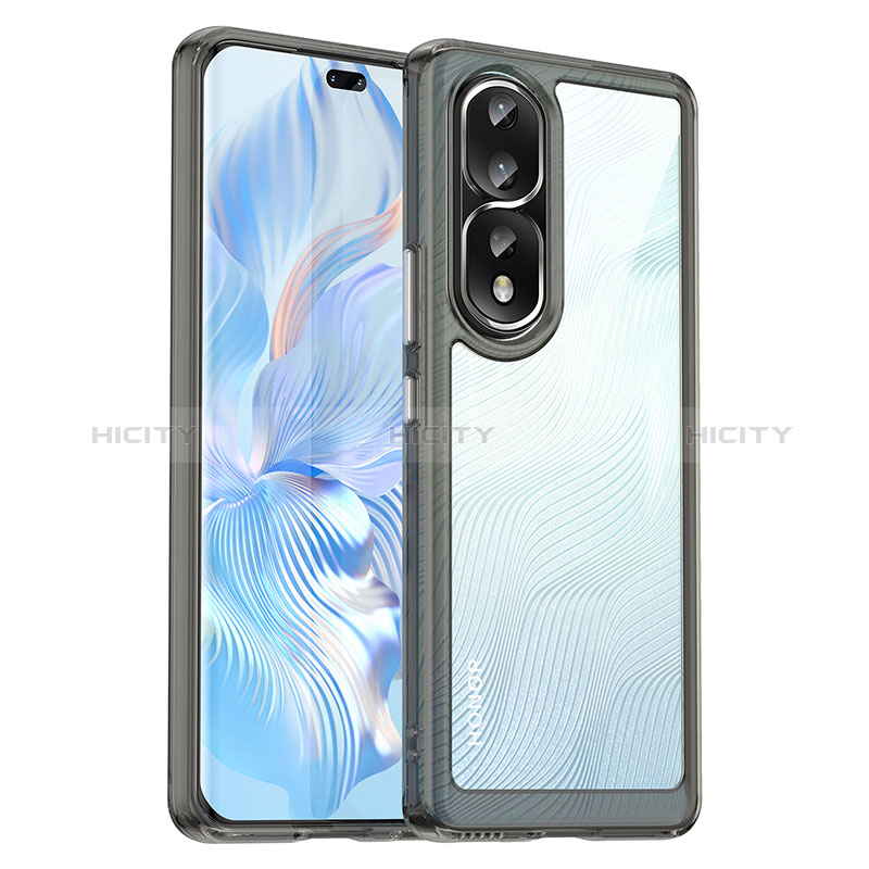 Carcasa Bumper Funda Silicona Transparente J01S para Huawei Honor 80 Pro 5G Gris