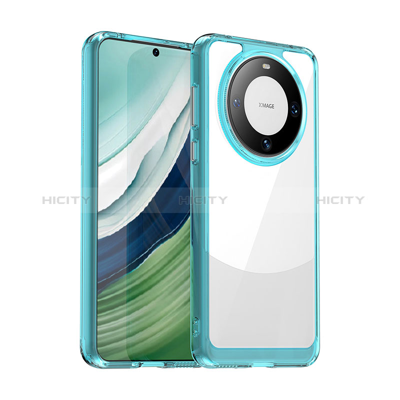 Carcasa Bumper Funda Silicona Transparente J01S para Huawei Mate 60 Azul