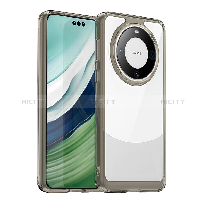 Carcasa Bumper Funda Silicona Transparente J01S para Huawei Mate 60 Pro Gris