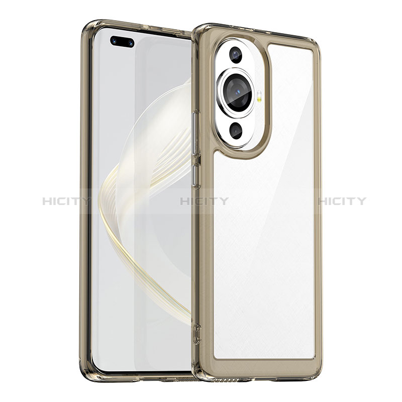 Carcasa Bumper Funda Silicona Transparente J01S para Huawei Nova 11 Pro Gris