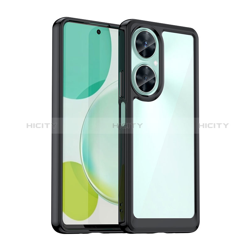 Carcasa Bumper Funda Silicona Transparente J01S para Huawei Nova 11i Negro