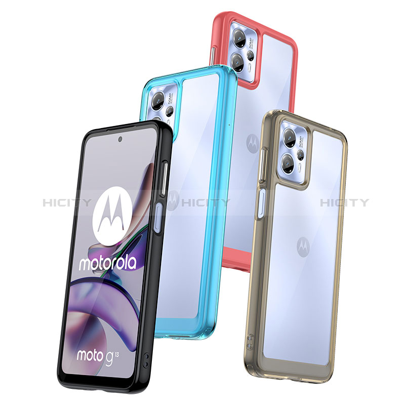 Carcasa Bumper Funda Silicona Transparente J01S para Motorola Moto G13