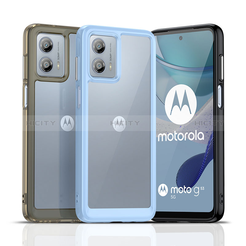 Carcasa Bumper Funda Silicona Transparente J01S para Motorola Moto G53 5G