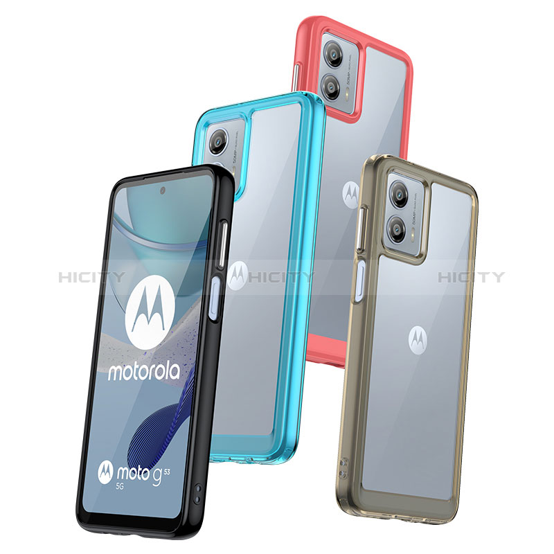 Carcasa Bumper Funda Silicona Transparente J01S para Motorola Moto G53j 5G