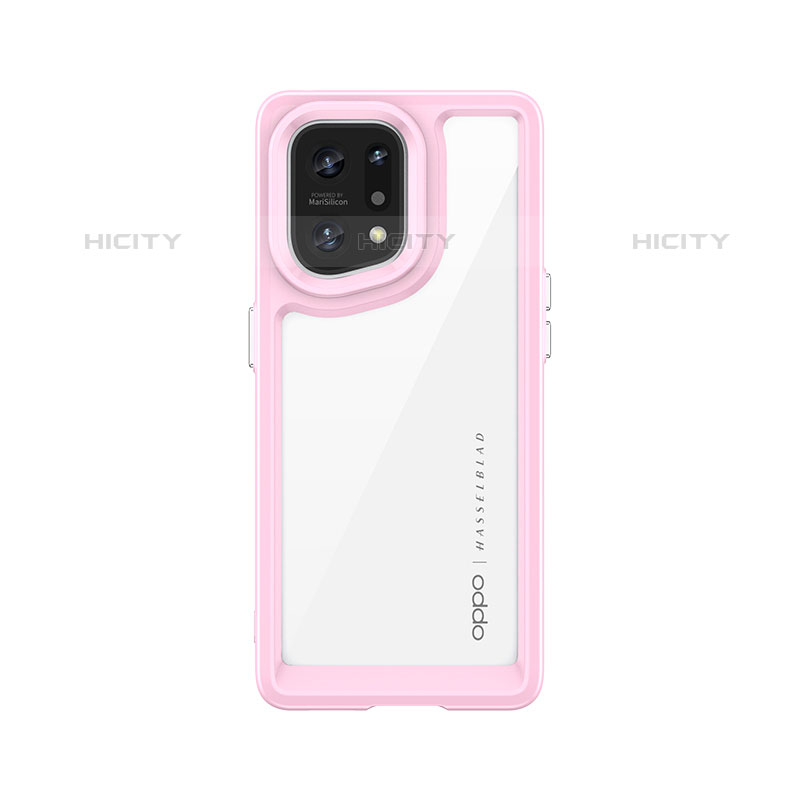 Carcasa Bumper Funda Silicona Transparente J01S para Oppo Find X5 Pro 5G