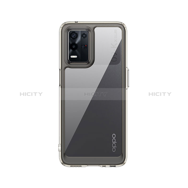 Carcasa Bumper Funda Silicona Transparente J01S para Oppo K9X 5G Gris