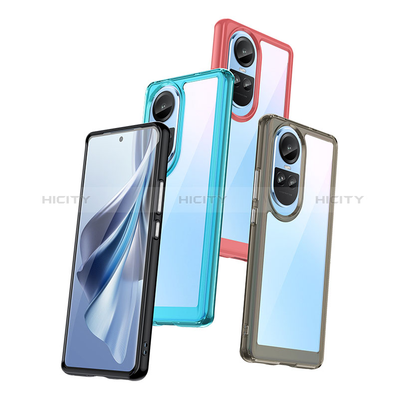 Carcasa Bumper Funda Silicona Transparente J01S para Oppo Reno10 5G