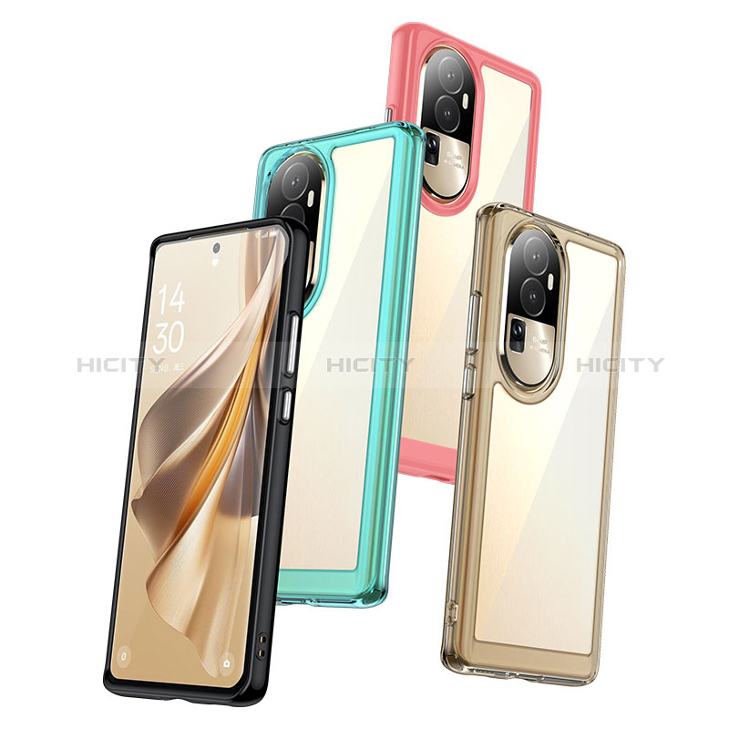 Carcasa Bumper Funda Silicona Transparente J01S para Oppo Reno10 Pro+ Plus 5G