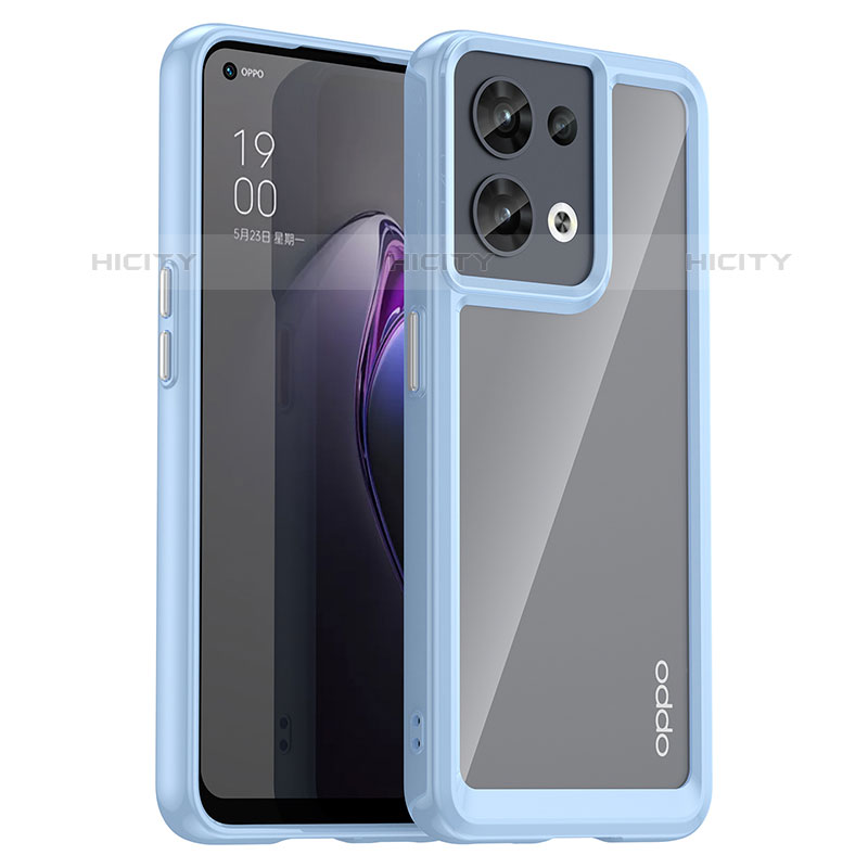 Carcasa Bumper Funda Silicona Transparente J01S para Oppo Reno8 5G