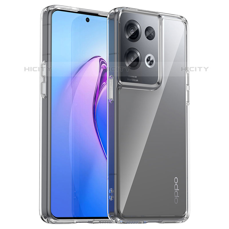 Carcasa Bumper Funda Silicona Transparente J01S para Oppo Reno8 Pro+ Plus 5G