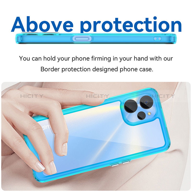 Carcasa Bumper Funda Silicona Transparente J01S para Realme 10T 5G