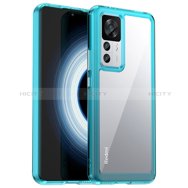 Carcasa Bumper Funda Silicona Transparente J01S para Xiaomi Mi 12T 5G Cian