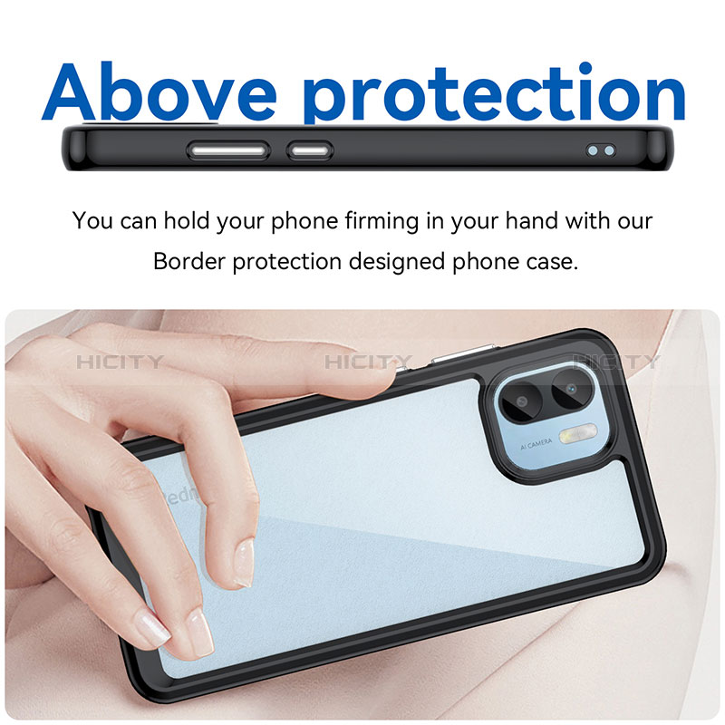 Carcasa Bumper Funda Silicona Transparente J01S para Xiaomi Poco C50