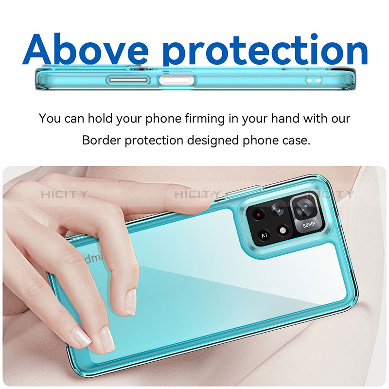 Carcasa Bumper Funda Silicona Transparente J01S para Xiaomi Poco M4 Pro 5G