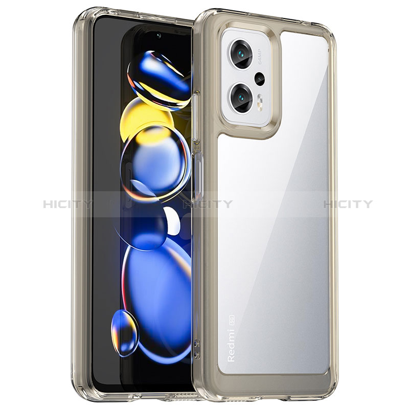 Carcasa Bumper Funda Silicona Transparente J01S para Xiaomi Poco X4 GT 5G Gris