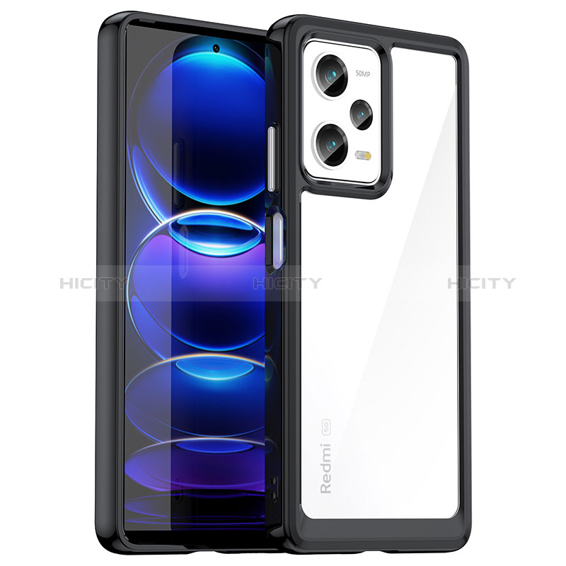 Carcasa Bumper Funda Silicona Transparente J01S para Xiaomi Redmi Note 12 Pro 5G