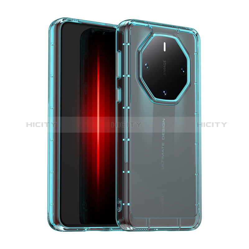 Carcasa Bumper Funda Silicona Transparente J02S para Huawei Mate 60 RS Ultimate Azul