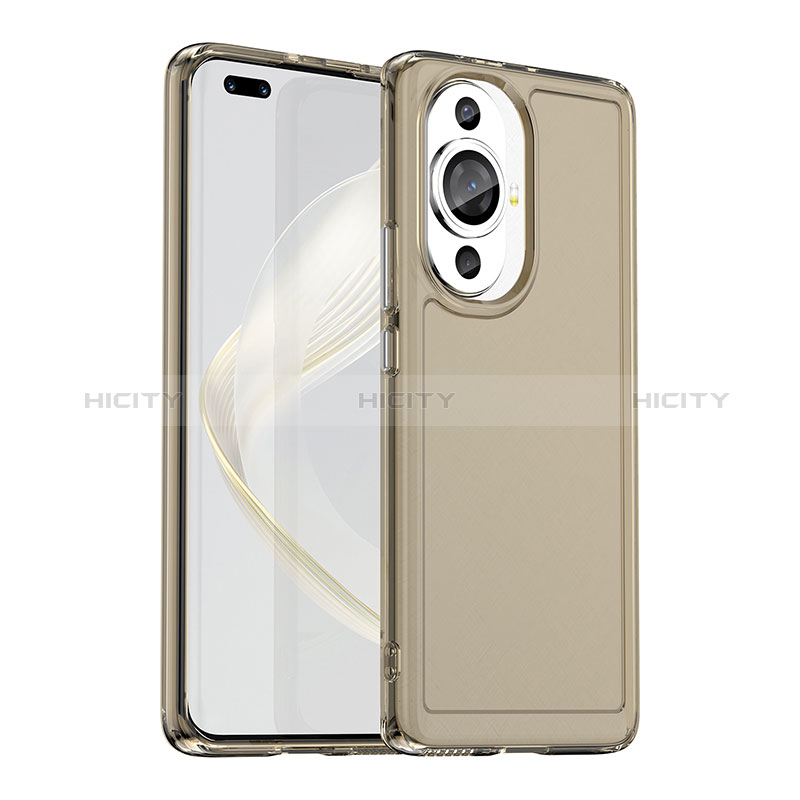 Carcasa Bumper Funda Silicona Transparente J02S para Huawei Nova 11 Pro Gris