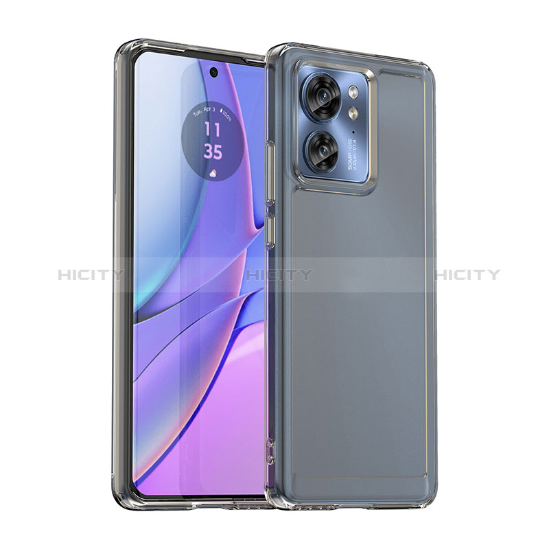 Carcasa Bumper Funda Silicona Transparente J02S para Motorola Moto Edge (2023) 5G Gris