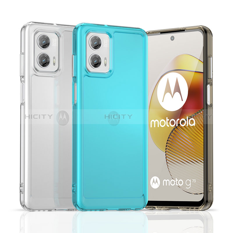 Carcasa Bumper Funda Silicona Transparente J02S para Motorola Moto G73 5G