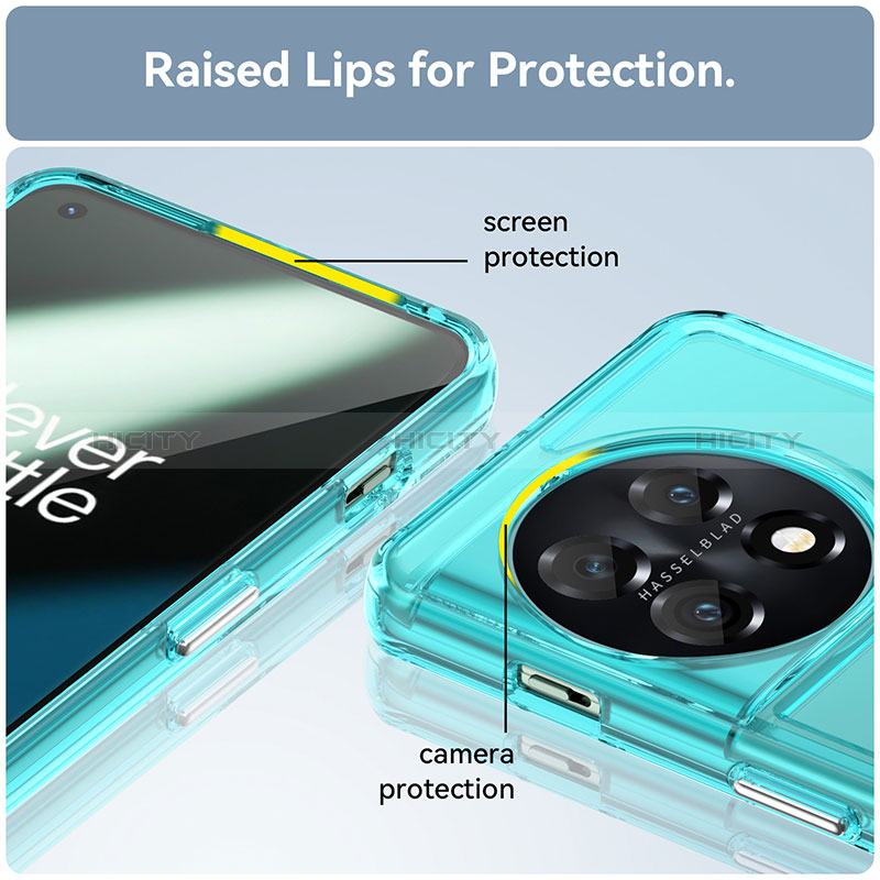 Carcasa Bumper Funda Silicona Transparente J02S para OnePlus 11 5G