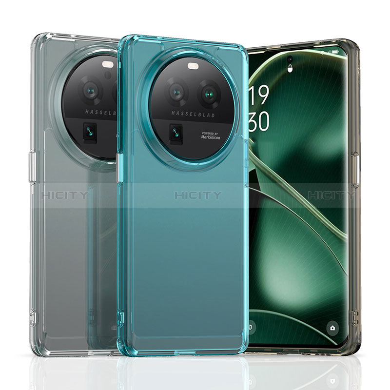 Carcasa Bumper Funda Silicona Transparente J02S para Oppo Find X6 5G