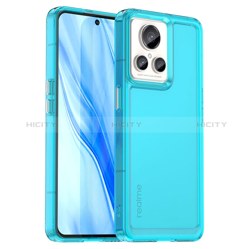 Carcasa Bumper Funda Silicona Transparente J02S para Realme GT2 Master Explorer Azul