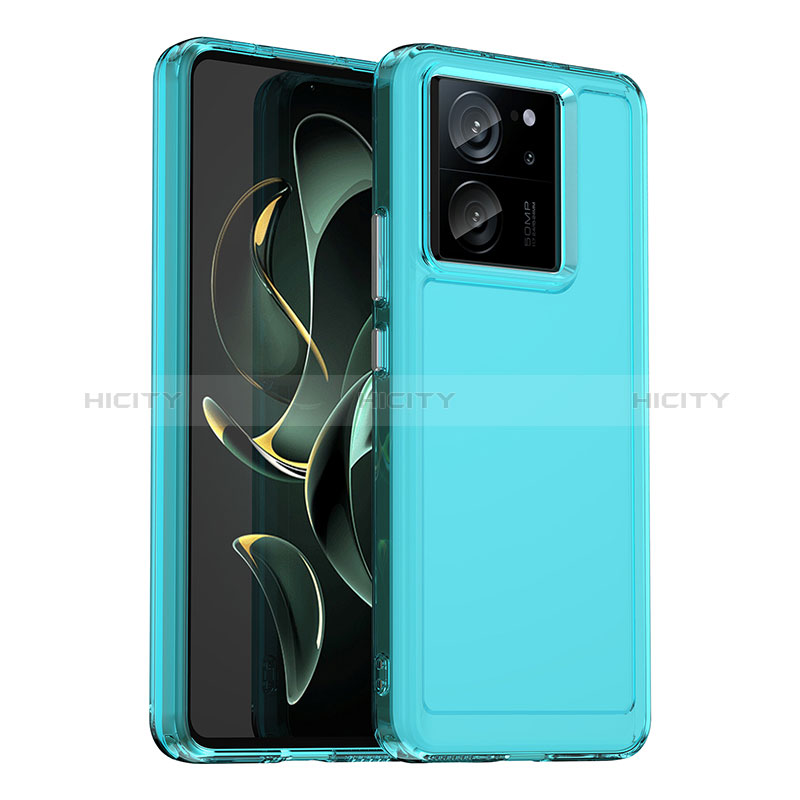 Carcasa Bumper Funda Silicona Transparente J02S para Xiaomi Mi 13T 5G Azul