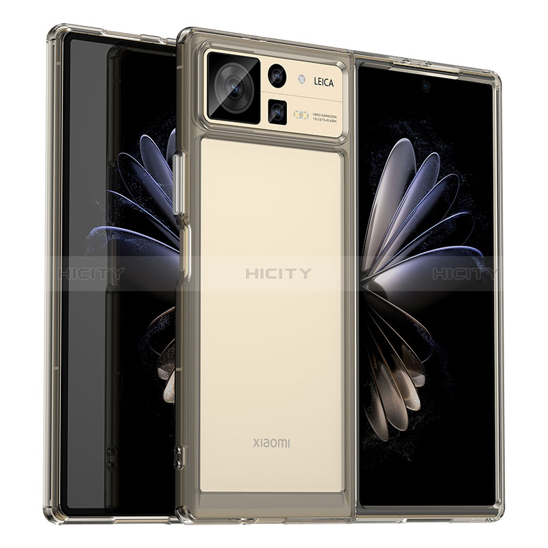 Carcasa Bumper Funda Silicona Transparente J02S para Xiaomi Mix Fold 2 5G Gris Oscuro