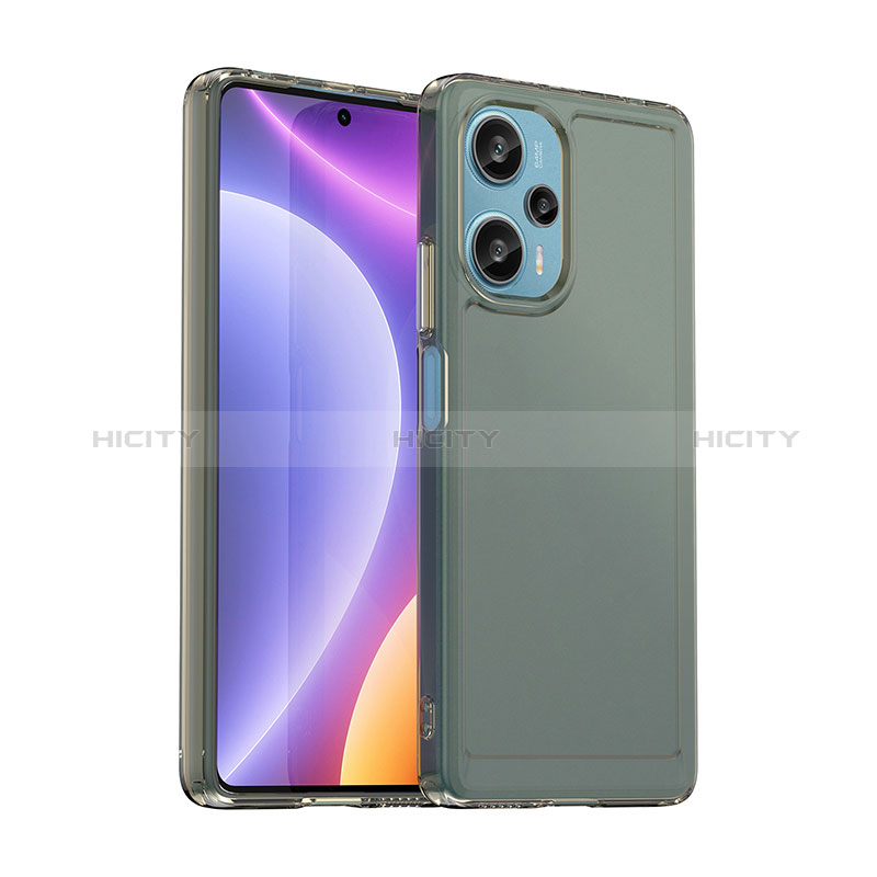 Carcasa Bumper Funda Silicona Transparente J02S para Xiaomi Poco F5 5G Gris