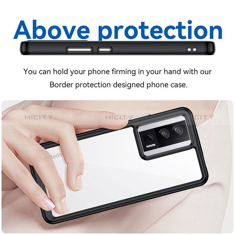 Carcasa Bumper Funda Silicona Transparente J02S para Xiaomi Poco F5 Pro 5G