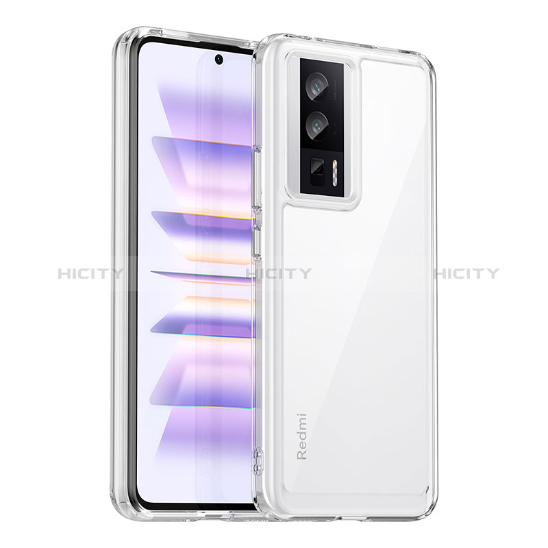 Carcasa Bumper Funda Silicona Transparente J02S para Xiaomi Poco F5 Pro 5G Claro