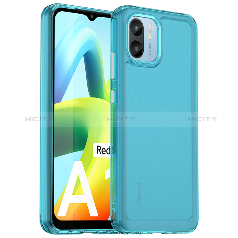 Carcasa Bumper Funda Silicona Transparente J02S para Xiaomi Redmi A1 Azul