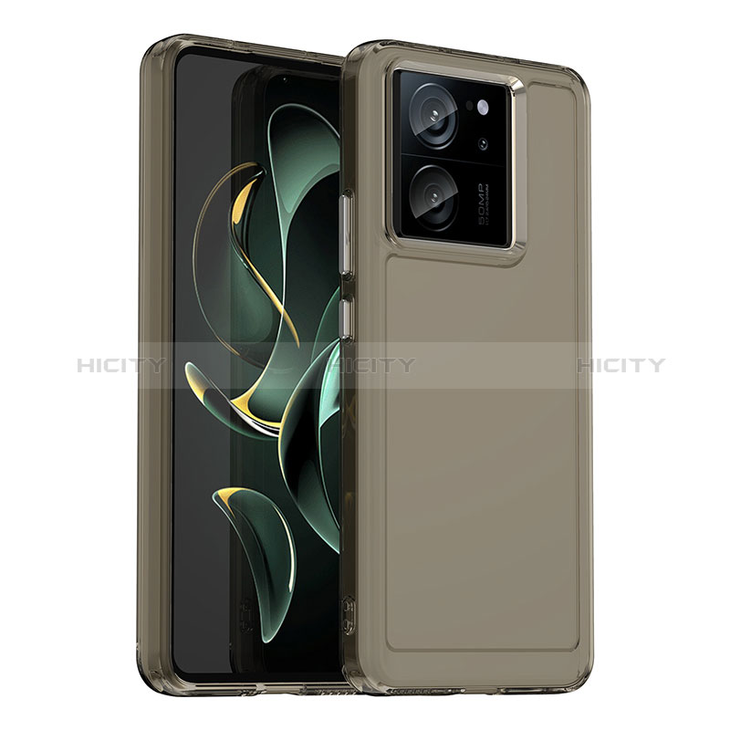 Carcasa Bumper Funda Silicona Transparente J02S para Xiaomi Redmi K60 Ultra 5G Gris