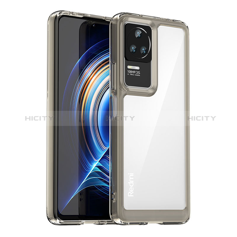 Carcasa Bumper Funda Silicona Transparente J02S para Xiaomi Redmi K60E 5G Gris