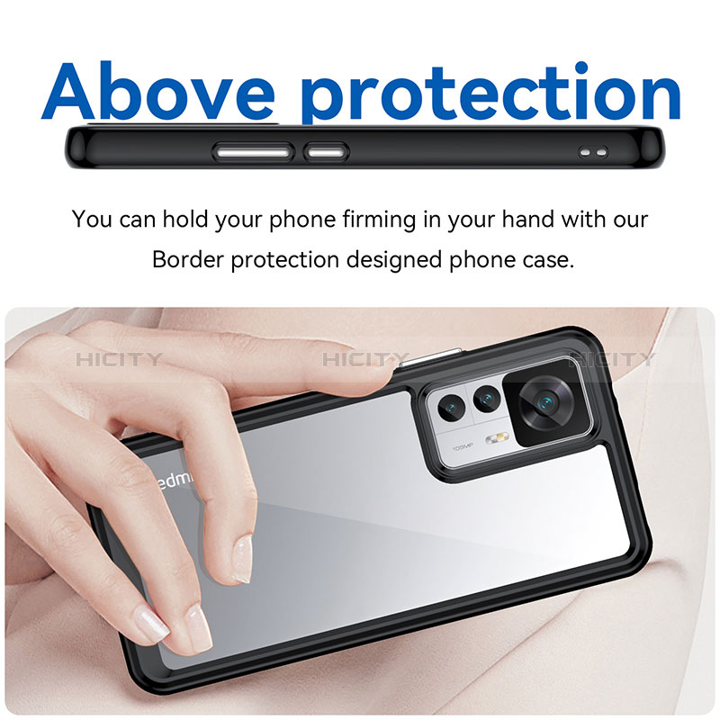 Carcasa Bumper Funda Silicona Transparente J04S para Xiaomi Redmi K50 Ultra 5G