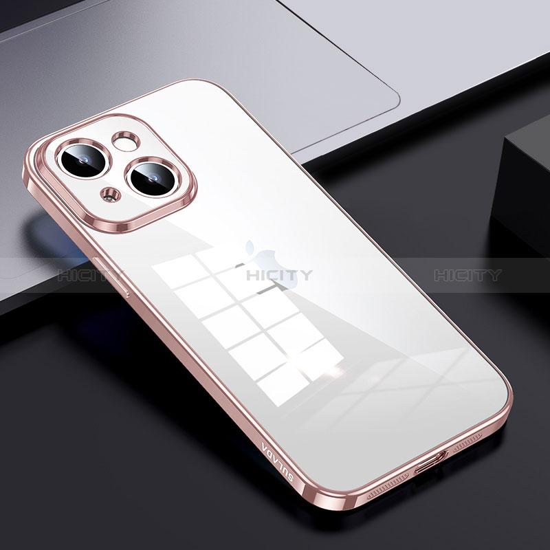 Carcasa Bumper Funda Silicona Transparente LD2 para Apple iPhone 15