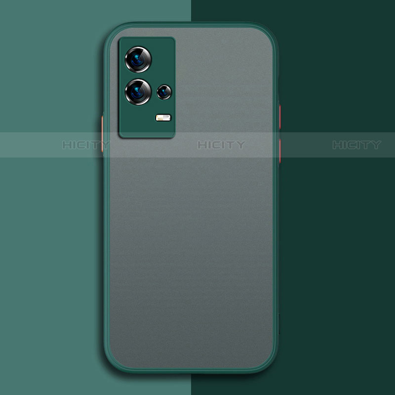 Carcasa Bumper Funda Silicona Transparente M01 para Vivo iQOO 8 Pro 5G Verde