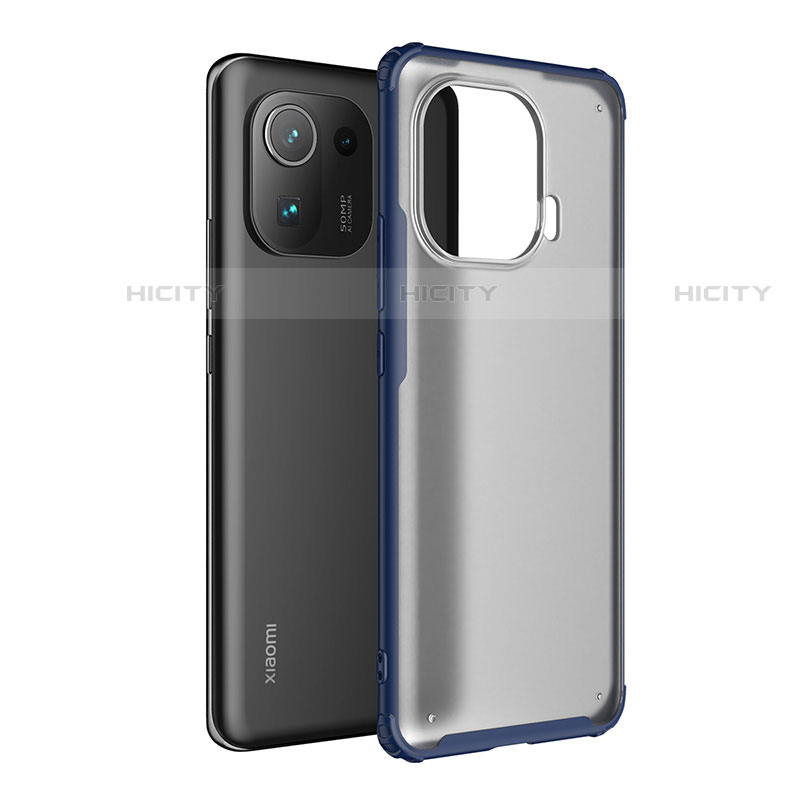 Carcasa Bumper Funda Silicona Transparente M01 para Xiaomi Mi 11 Pro 5G Azul