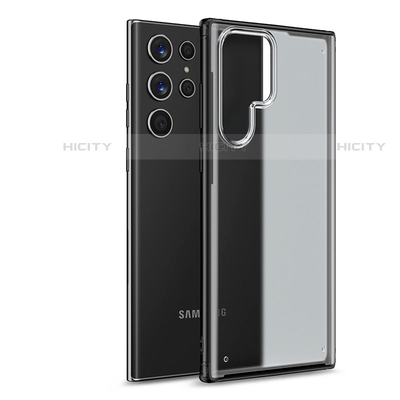 Carcasa Bumper Funda Silicona Transparente M02 para Samsung Galaxy S23 Ultra 5G Negro