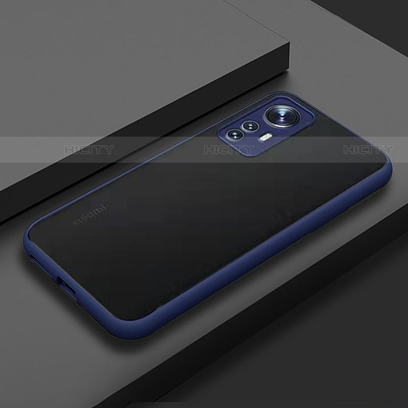 Carcasa Bumper Funda Silicona Transparente M02 para Xiaomi Mi 12 5G Azul
