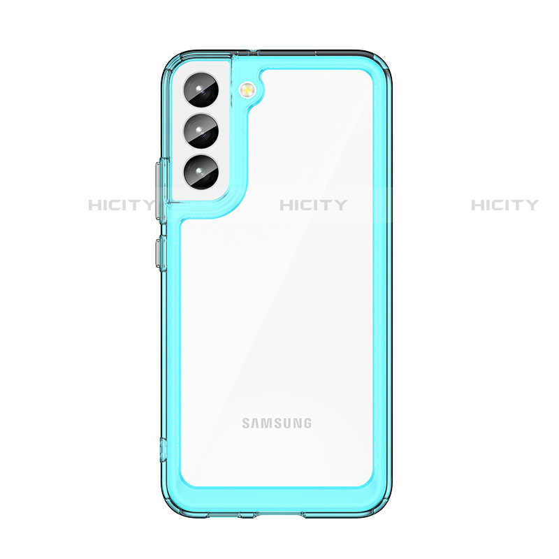 Carcasa Bumper Funda Silicona Transparente M03 para Samsung Galaxy S21 Plus 5G Cian