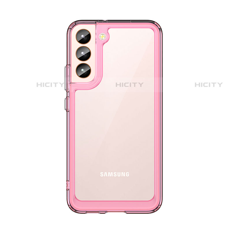 Carcasa Bumper Funda Silicona Transparente M03 para Samsung Galaxy S21 Plus 5G Oro Rosa