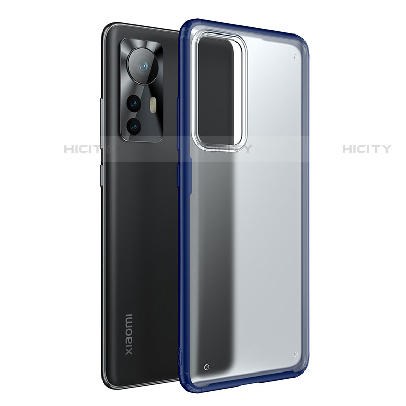 Carcasa Bumper Funda Silicona Transparente M05 para Xiaomi Mi 12 Pro 5G Azul